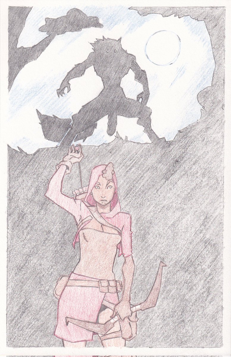 MonsterCComics's tweet photo. I've had this character a while now. Werewolves are a close as I get to furry art. 🤷🏿‍♂️ https://t.co/KWhgIj741s