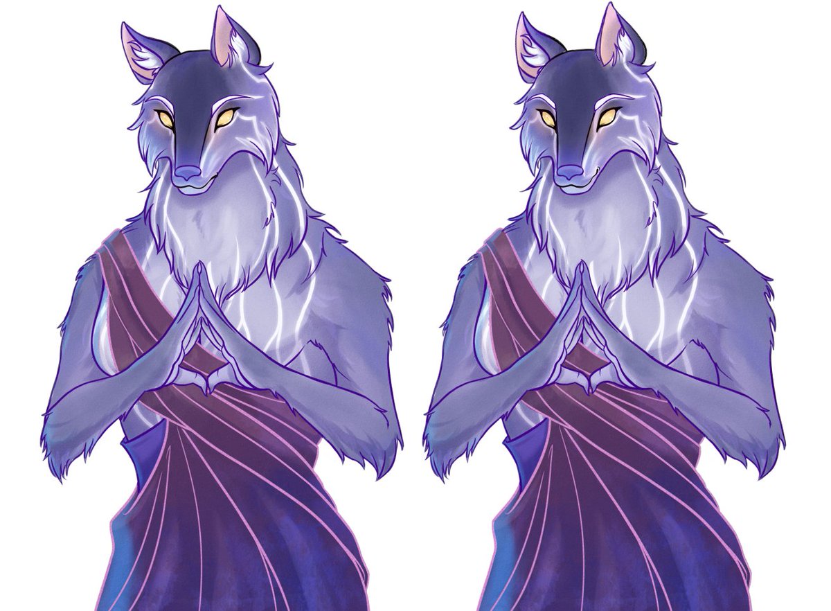 Druidickats's tweet image. Tired and yeeting this out into the void

Not me spending the last several days making (fan)sprites for a fictional tarot character in #thearcana. Here's The Moon, based on my HCs about the character. 
#thearcanagame #tarot #werewolf #visualnovel