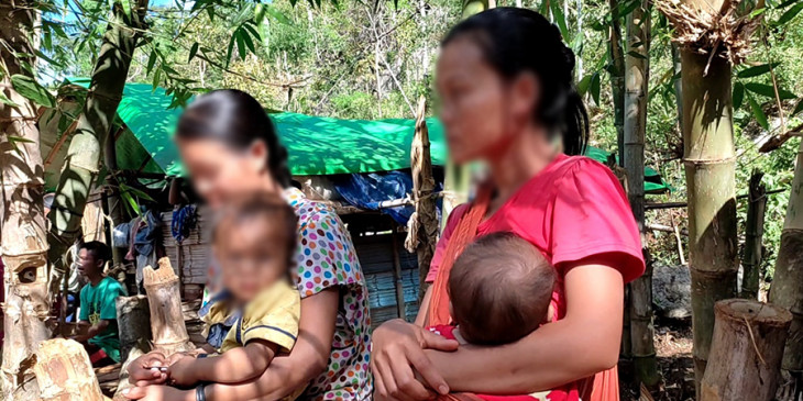 RvlBurma2's tweet photo. 🧵1 Refugee women in #Karenni State, who are living in makeshift tents in the mountains and suffering from the extreme cold of the winter months of Dec, are in critical condition and in urgent need of warm clothes, blankets, food and medicine due to the extreme cold weather. https://t.co/DS6QPuw2QI