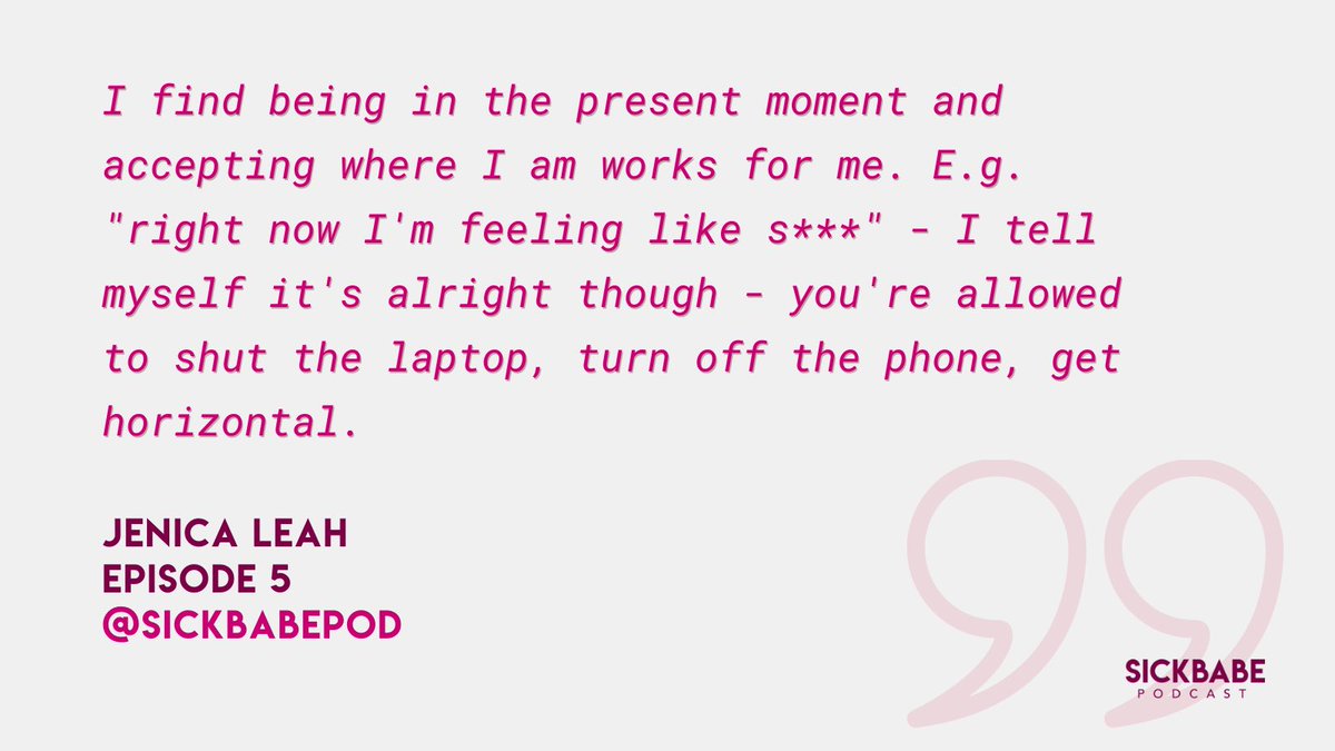 sickbabepod's tweet photo. Have you caught up on episode 5 of #Sickbabepod?! We were buzzed to catch up with @justjleah, chatting to @suriyaaisha on how to balance your ambitions from bed 🛌
https://t.co/3HGJrDB8F8 https://t.co/JpzdSobsXT