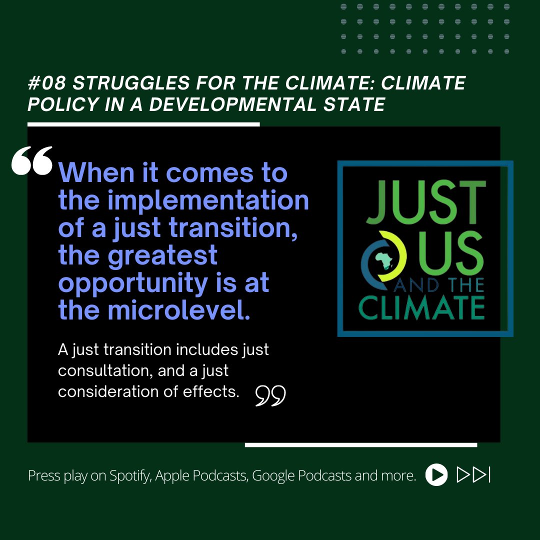 #08 Struggles for the #climate: in this episode, with #climatepolicy expert Brenda Martin @CJCoalition unpack #climatepolicy issues in the context of a #developmentalstate #season2 #justusandtheclimate #podcast #ClimateJustice tinyurl.com/3hrvh5p7