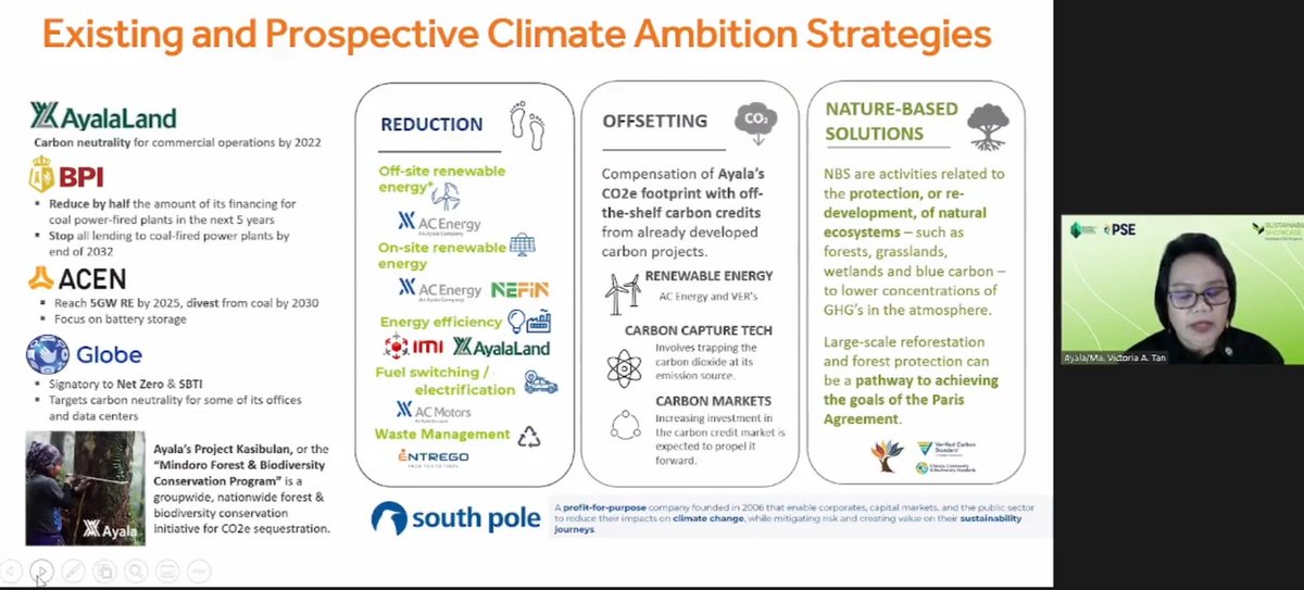 PhStockExchange's tweet photo. 1/2 Sustainability presentations by six listed companies - Aboitiz Equity Ventures, Inc Aexlum Resources Corp., Ayala Corporation, First Gen Corporation #sustainability #PSEGoals https://t.co/rGvkueuC48