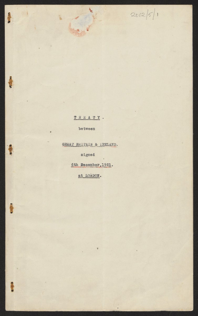 NARIreland's tweet photo. #OTD the Anglo-Irish Treaty of 6 December 1921 was signed by the British and Irish delegates at 10 Downing Street, London #Treaty21 2002/5/1 https://t.co/f31ViiLAlt