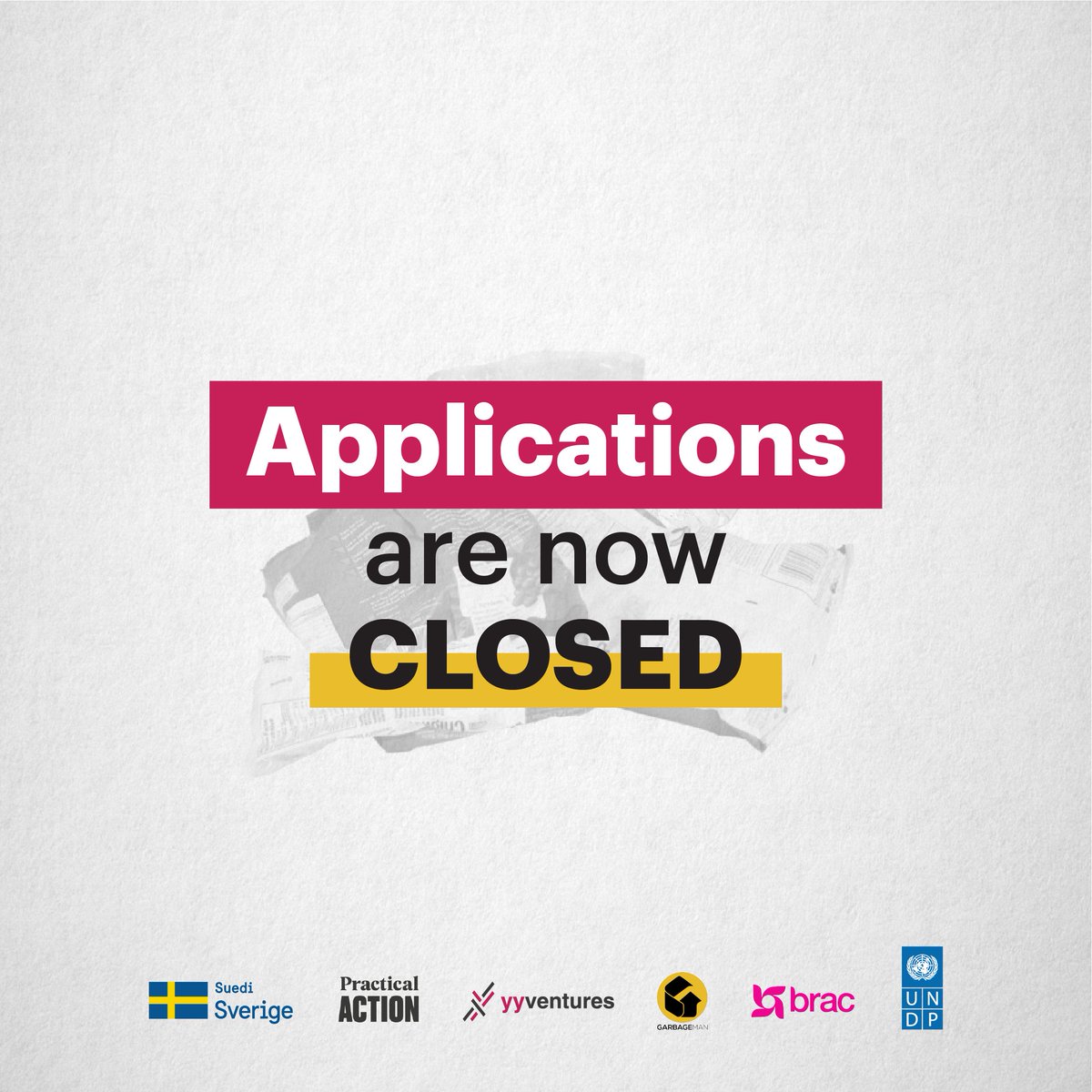 Applications for the Waste 2 Resources Program are now closed!

We would like to thank everyone who showed interest and applied.

Keep an eye out on our social media pages for more updates!

Learn more about the program at:  yy.ventures/w2r