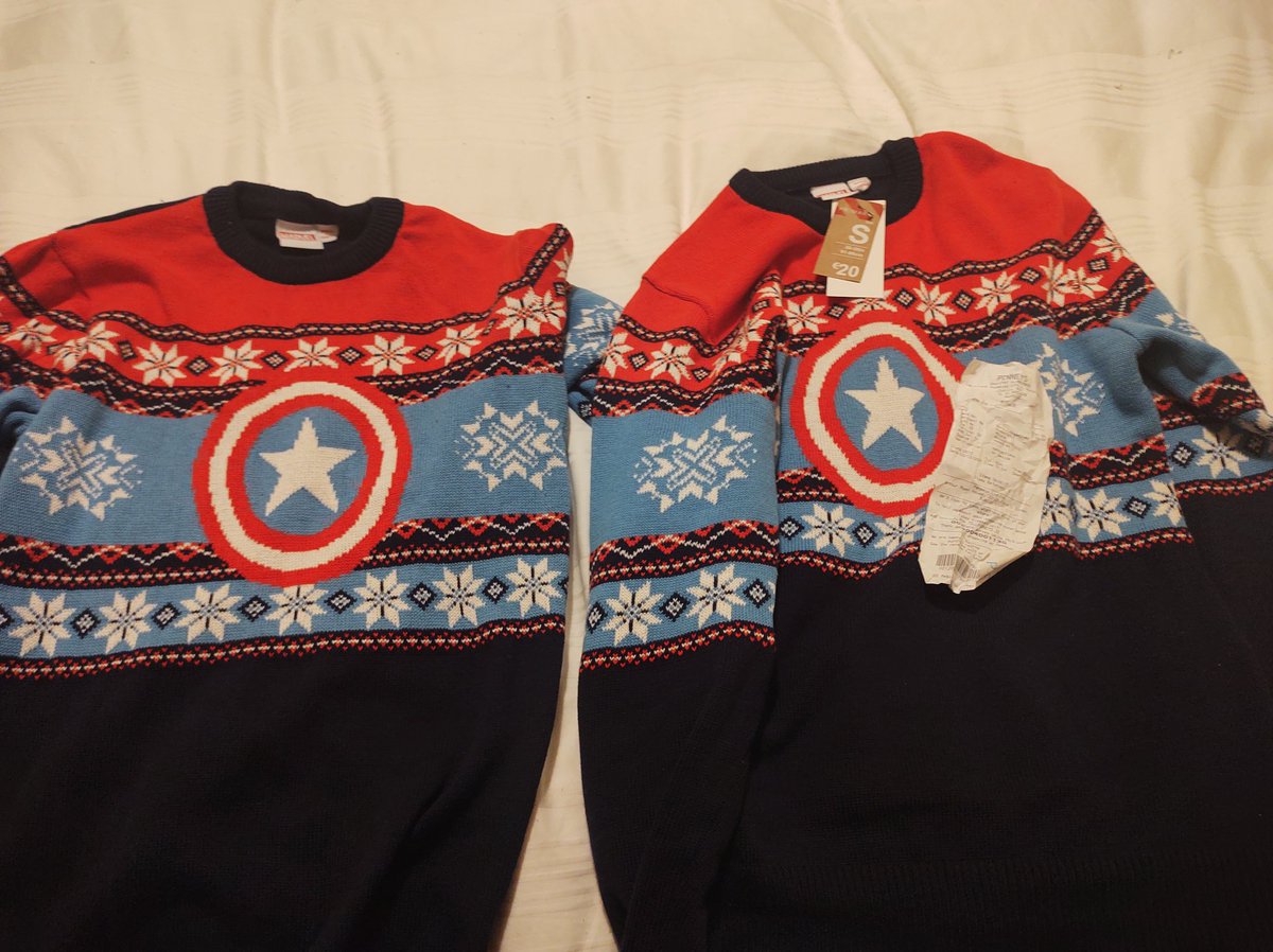 DoctorQuirkey's tweet photo. @Primark Hi Lads, 2 Christmas jumpers. Receipt for duplicate has literally been eaten. Anyway to show purchase on my banking for store credit? https://t.co/pgpF7ztl9W