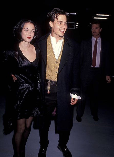 ReemDepp's tweet photo. Johnny Depp attends Edward Scissorhands Premiere at Avco Center Cinemas in Westwood, California on December 6, 1990 (📸 Ron Galella) https://t.co/Pmer1AfS1N