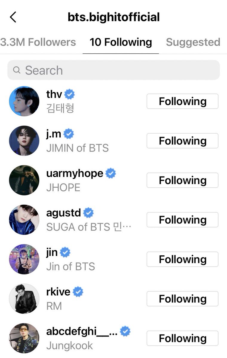 Bts Pics S Tweet Link Of Bts Official Individual Instagram Accounts Rm Jin Suga J Hope Jimin V Jungkook Trendsmap