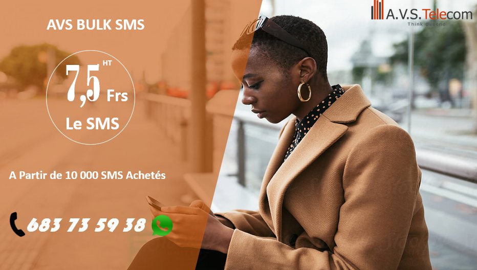 StoreAvs's tweet photo. Le #SMS de masse est sûrement le moyen le plus fiable pour atteindre instantanément vos clients et prospects.
Alors n’hésitez plus, contactez nous au 683 73 59 38 et planifions ensemble votre prochaine campagne de #SMSmarketing. https://t.co/a68Z8GutCk