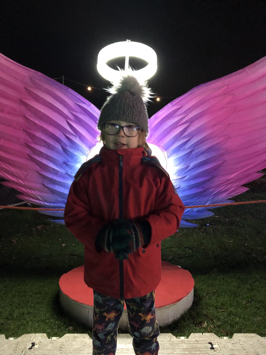 lorri_tay's tweet photo. Christmas lights, chatting to Father Christmas, and creating a dinosaur head out of card… @TranbyReception  #alphabetweekend https://t.co/AhkIetHu1p