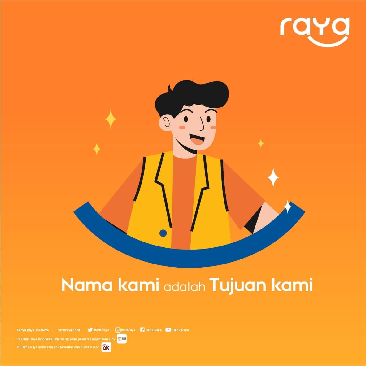 BankRaya's tweet photo. Kami melakukan perubahan nama, dengan maksud untuk ikut andil meRAYAkan sesuatu apa yang kalian rasakan.
Apa pun yang sedang kalian rayakan, kami akan selalu ada dan turut dalam kebahagiaan itu.
#bankraya #for #gigeconomy #rayakanlah #rayainaja https://t.co/GRJUTZhPrC