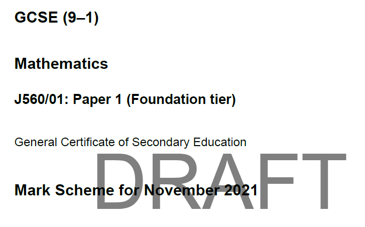 OCR_Maths's tweet photo. This morning we've published DRAFT #markschemes for #November21 #GCSE (9-1) #Maths.
Login at https://t.co/V9Rta8IdKy, select 'GCSE (9-1)' / 'Mathematics' in the menus & download 'Mathematics - MS (Nov21) DRAFT'.
#Nov21 AS, #ALevel & #CoreMaths mark schemes published next week. https://t.co/OzAkZ7iVdV