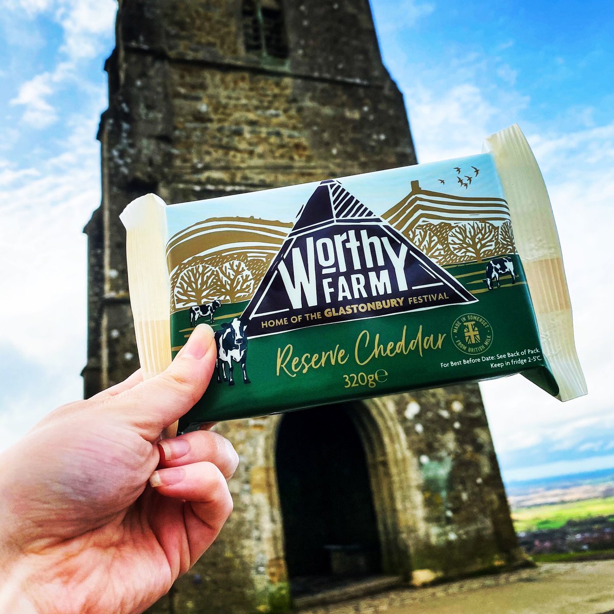 Was it even a walk up #glastonburytor if you didn’t take a pack of Worthy Farm Reserve Cheddar? Be in with a chance to #win tickets to @glastofest 2022 by picking up a promotional pack of Worthy Farm Reserve Cheddar - exclusively @coopuk (T&Cs apply). #worthyfarmreservecheddar