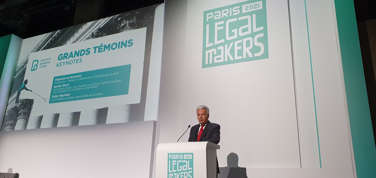 <a href="/dreynders/">Didier Reynders</a> : "L'état de #droit a été fragilisé par la crise du #COVID19" #ParisLegalMakers