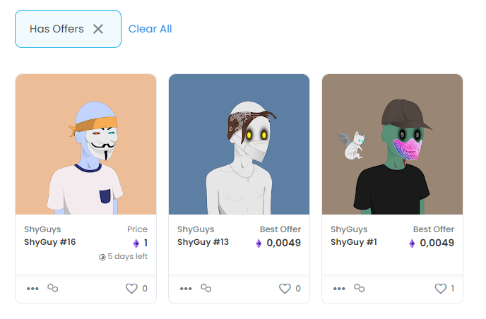 The fact that our community is so small (until now) and people already make offers on #ShyGuys is amazing! 

#nft #nfts #nftcommunity #nftcollection