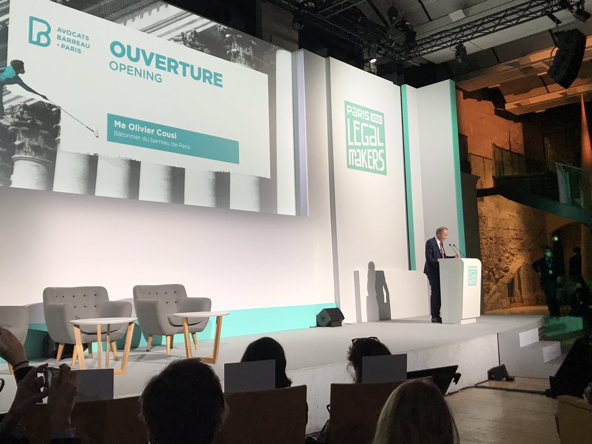 Ouverture du #parislegalmakers par <a href="/batonnierparis/">Bâtonnier de Paris</a> Olivier Cousi. Le droit et l’économie au cœur des réflexions de cet événement international. #avocats
