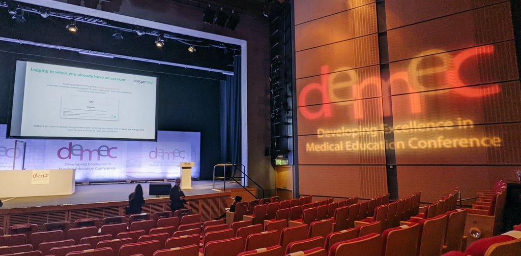 ✨aaaaaand we're here!!✨ #DEMEC21 is about to kick off - @lja_ed is on site & @drjrfisher is tuning in for the virtual experience🦉 early-career educator? interested in developing a career in #MedEd? tweet us!!