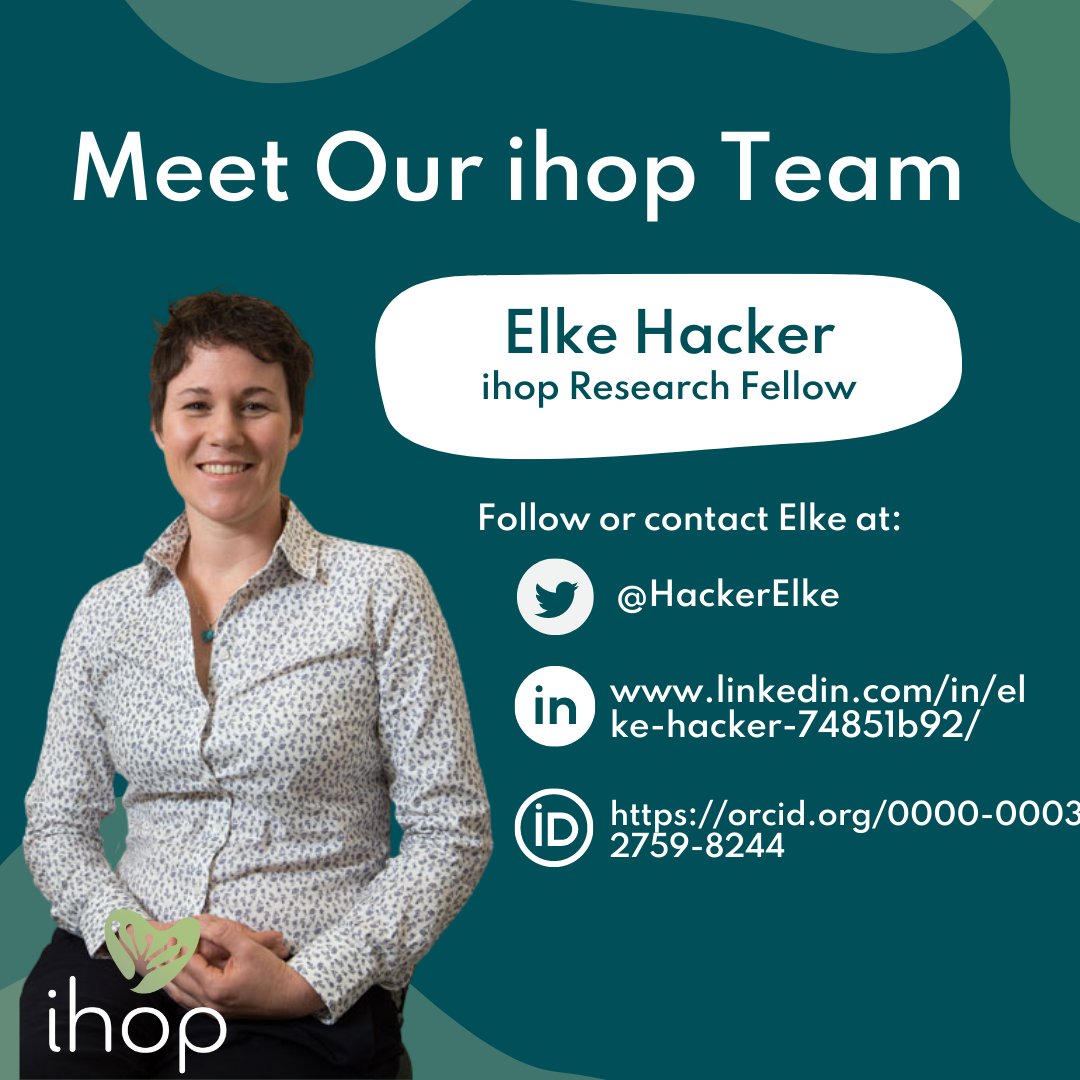 #TeamMemberTuesday 
<a href="/HackerElke/">Dr Elke Hacker</a> is one of ihop Senior Researchers. 
Elke’s research forms part of our cancer prevention stream and is focused on testing technology and creating solutions to prevent cancer.
Watch this space this month as we share insights on Elke’s work! 👀