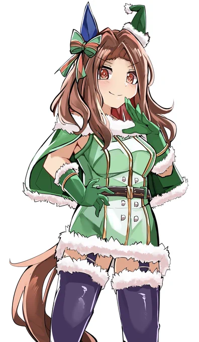ウララちゃんで隠れてるけど実はキングちゃん後ろまでちゃんと描いてるっていうアピール 
