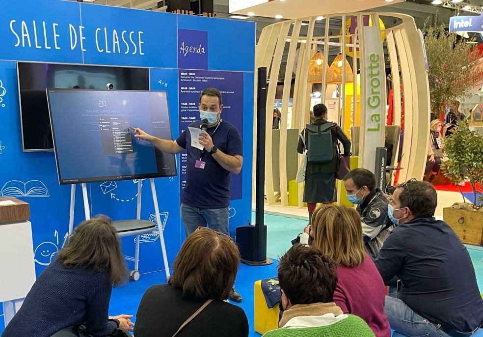 We’ve had a great time supporting Microsoft France at @educatectice 

Here is our Collaboration Specialist Ilyasse in action as a guest speaker at one of the sessions. 

#collaboration #edtech #educationtechnology