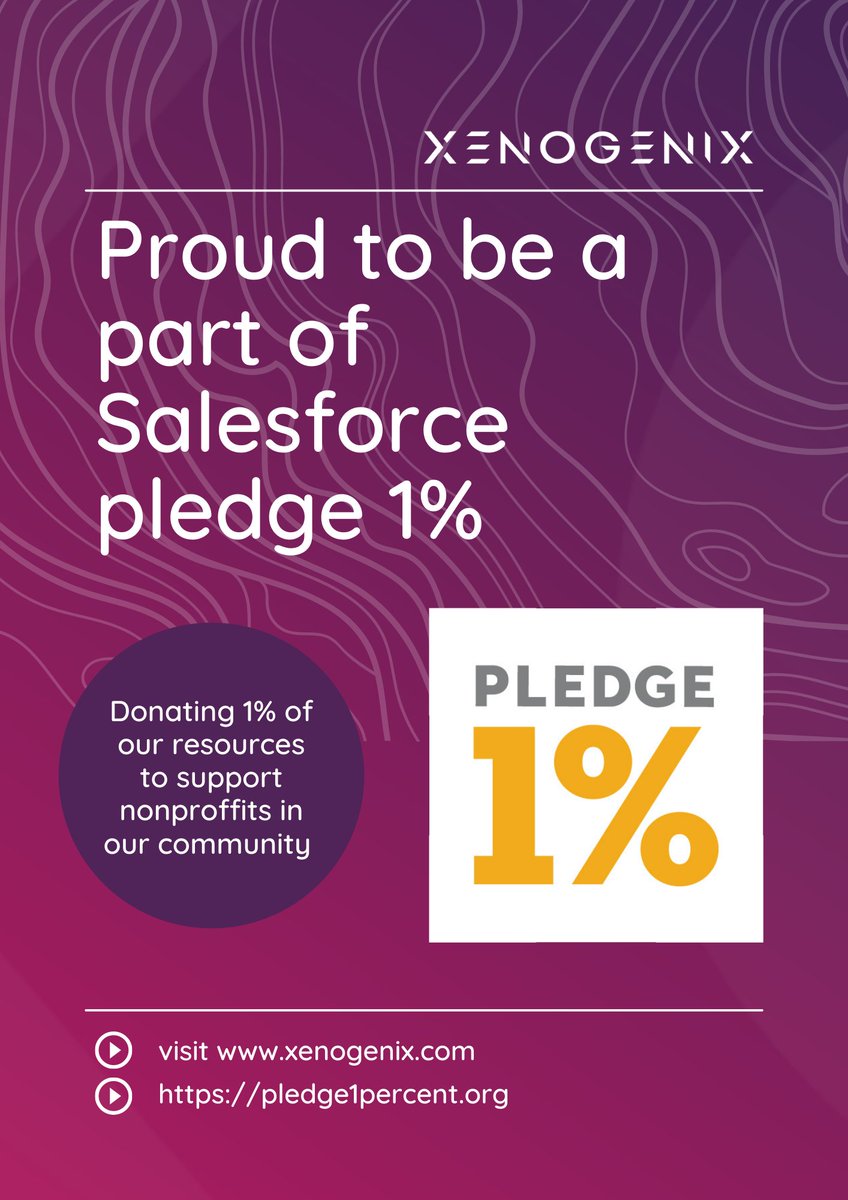 Xenogenix are proud to be a part of Pledge 1%. If you would like to know more about Pledge 1% you can find out more here: pledge1percent.org