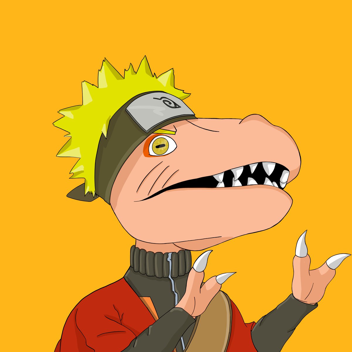 Village idiot. lives in the shadow of its father. Likes to talk to frogs and can lowkey walk on water. Being mentored by a pervert and is best friends with a rex who couldn't care less about him.
#ethereumNFT #dinoverse

opensea.io/assets/0x495f9…