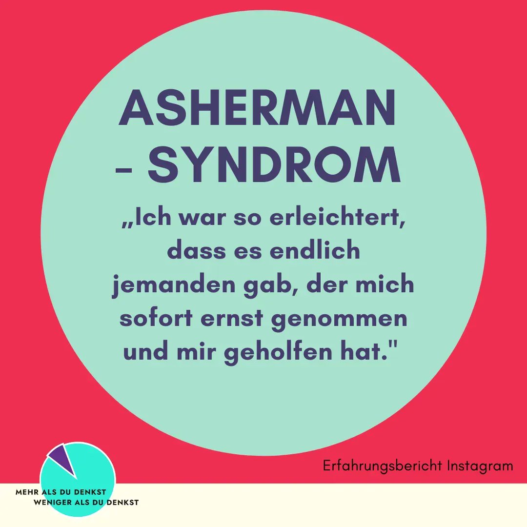mehr_weniger's tweet photo. Als #Asherman-Syndrom bezeichnet man Narben und Verwachsungen der Gebärmutterschleimhaut nach einer „stattgefundenen Schädigung.“ Die Bezeichnung ist auch vielen Gynäkolog*innen nicht bekannt, wodurch Betroffene sich oft hilflos, missverstanden und nicht ernstgenommen fühlen. https://t.co/gLuVcY8XqY
