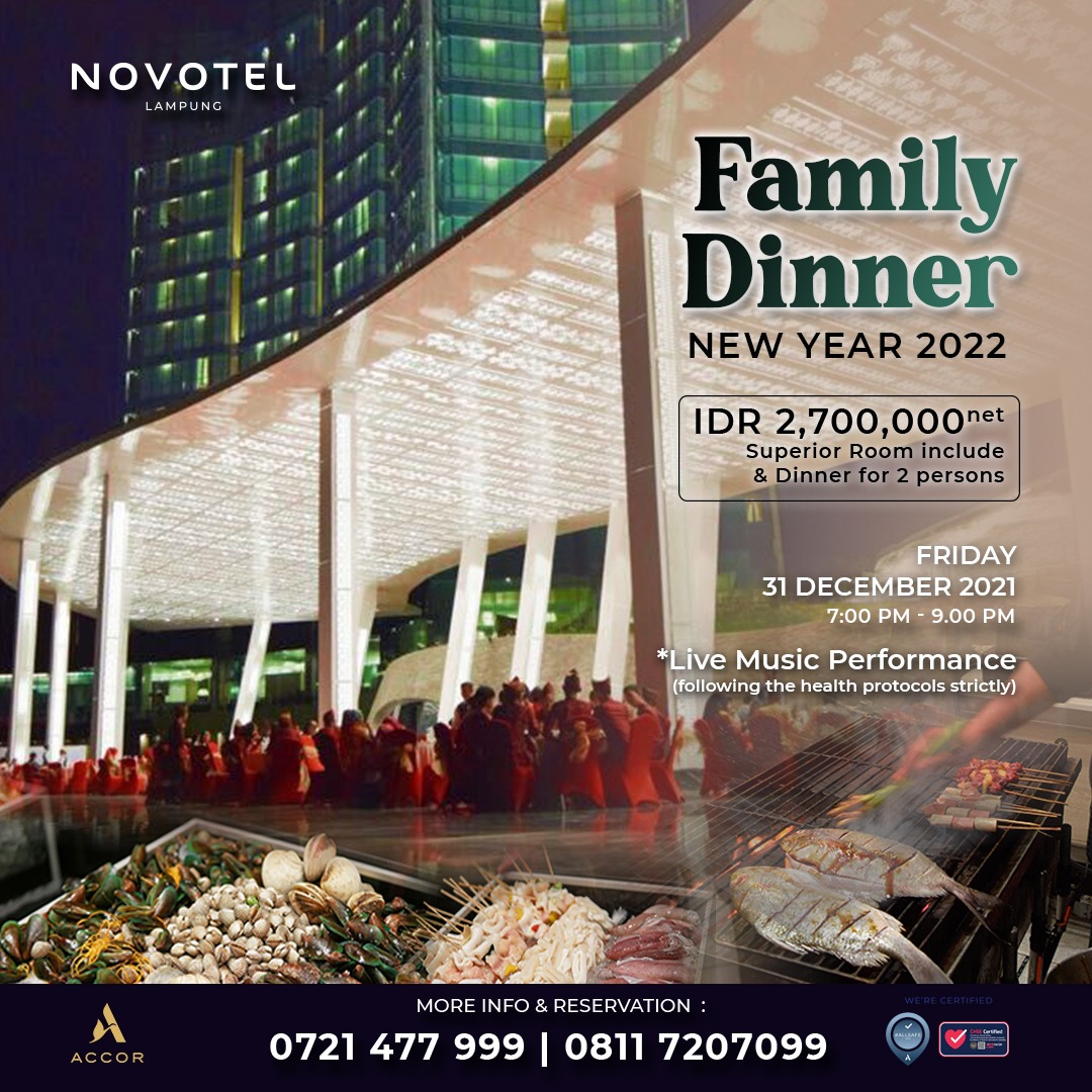 For More Info please contact us 08117207099 or 0721477999
#novotellampung
#hotellampung
#lampung