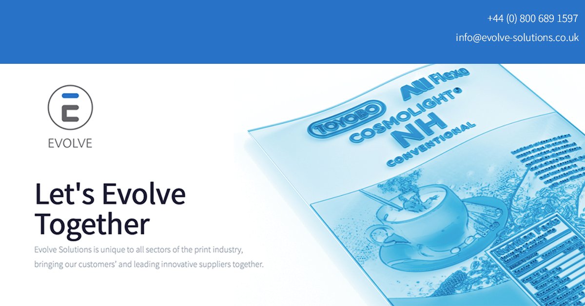 __evolve___'s tweet photo. Here at Evolve, we have an innovative team of individuals who hold a great wealth of experience in the flexographic industry and can offer help and guidance on all your print matters. Get in touch - we're happy to help in any way we can! 
✉️ info@evolve-solutions.co.uk https://t.co/XMm327eMcd