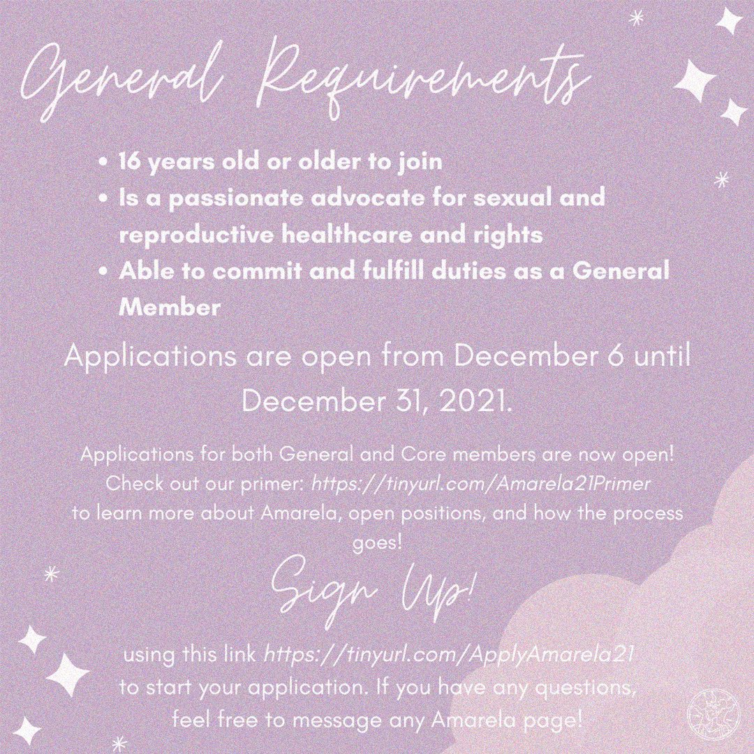 AmarelaPH's tweet photo. Did you catch that❓To end the year strong, Amarela PH is finally opening Core Applications again! 🥳

This is your calling if you are passionate to advocate for sexual and reproductive rights, gender inclusivity, women empowerment, etc. Take this opportunity and become part of https://t.co/leK6TzlUP5