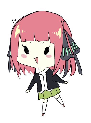 はなさんがTwitterに投稿した中野二乃(五等分の花嫁)のイラスト。