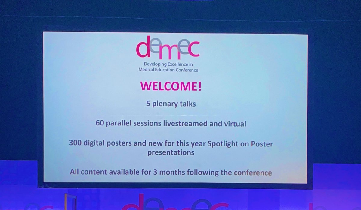 Remember - everything at #DEMEC21 is available for 3 months But don’t leave yet… we’ll be live tweeting everything with our #SoMe team @AquaOishee @ollieburtonmed @issywalker @JuliaIsobelA @Shaque89_ @OrthopodReg @lja_ed @drjrfisher @CatGallagher_ @teekayoki (& loads more!)