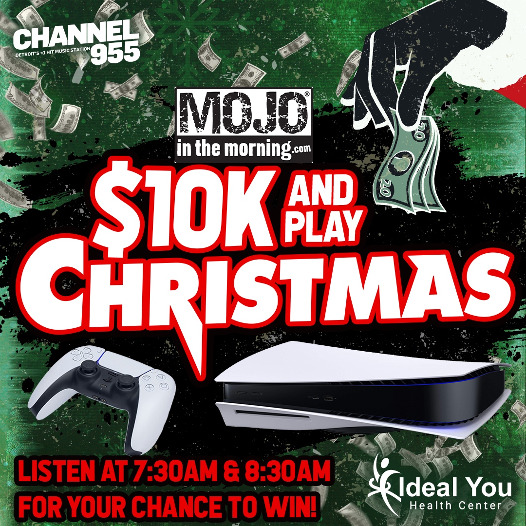 Listen to Mojo in the Morning at 7:30am and 8:30am for your chance to win $500 and qualify to win a Playstation 5 with Mojo's $10K and Play Christmas! Powered by Ideal You Health Center

#Mojos10KandPlayChristmas

https://t.co/8TIzl9h4bj https://t.co/RVJ2S0Hcz0