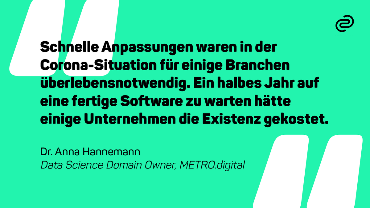codecentric's tweet photo. Accelerate in der IT – was bedeutet das für Dr. Anna Hannemann von @METROdigital_?
Das erzählte sie in diesem Interview 👉 https://t.co/SJKs0AU8Rv
#googlecloud #python #machinelearning #cloudnative #accelerateIT https://t.co/4VdY1u3uFK
