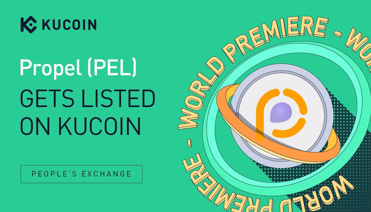 kucoincom's tweet photo. 📢 World Premiere Listing

Propel $PEL @propelxyz gets listed on #KuCoin!

🔹Pair: PEL/USDT
🔹Deposit: now open (networks: ERC20 &amp; BEP20)
🔹Trading: 14:00 on Dec 7, 2021 (UTC)
🔹Withdrawal: 10:00 on Dec 8, 2021 (UTC)

Details: https://t.co/z0agmbMtvb

#DeFi #Metaverse https://t.co/ZyiV8sXnFn