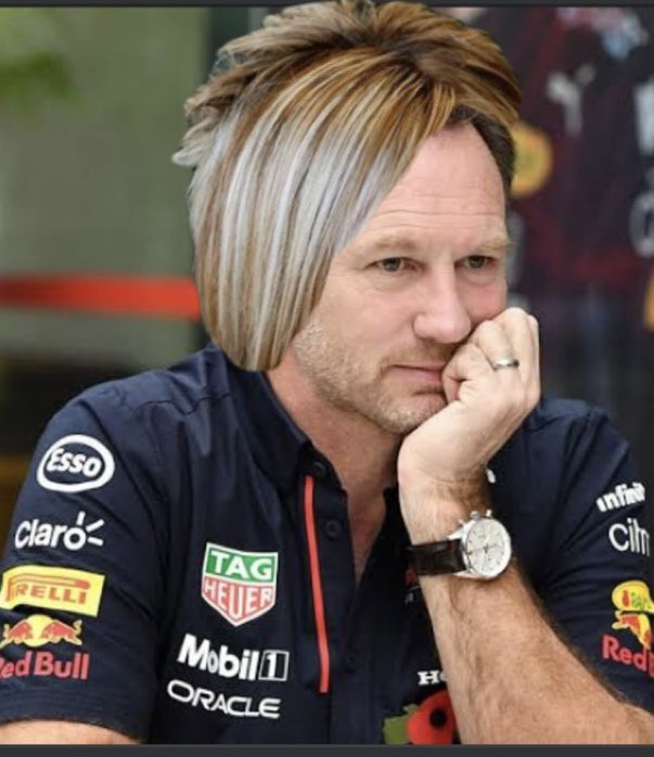 WhoWhatWhenFuck's tweet photo. Christian Horner … more like Karen Horner https://t.co/FyeI0CfvOM