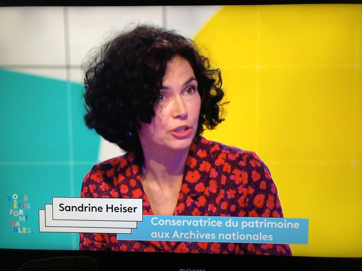 Pmachet's tweet photo. @tokenheiser ton intervention va susciter des vocations d’archivistes ! #archives #VousEtesFormidable @France3Paris https://t.co/E4kR4XBXCB