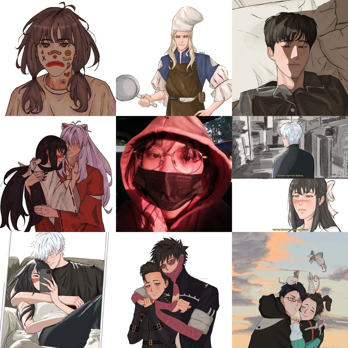 I lost all my works from the previous months this year, personal and commissioned art bc my computer decided to wipe them all. 🙂 #artvsartist2021 