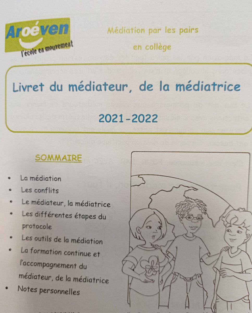ccileERIONALUOB's tweet photo. Journée de formation à la médiation par les pairs au @clgjprevert33. Deuxième année, des élèves et une équipe pilote tous très motivés, pour apprendre à exprimer ses émotions, et accompagner la résolution des conflits. #climatscolaire https://t.co/lQEBwwdJTY