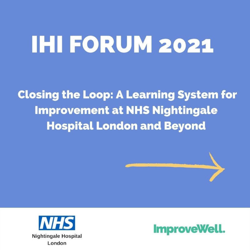 ImproveWellUK's tweet photo. Join us at #IHIForum session B10. Tuesday 7 December. 1-2pm EST; 10-11am PT; 6-7pm GMT; 7-8pm CET
@ImproveWellCEO & @DrDominiqueAllw share the tools and techniques used to create a learning system at @NightingaleLDN and beyond.
Find out more π https://t.co/lbz64Z0crG