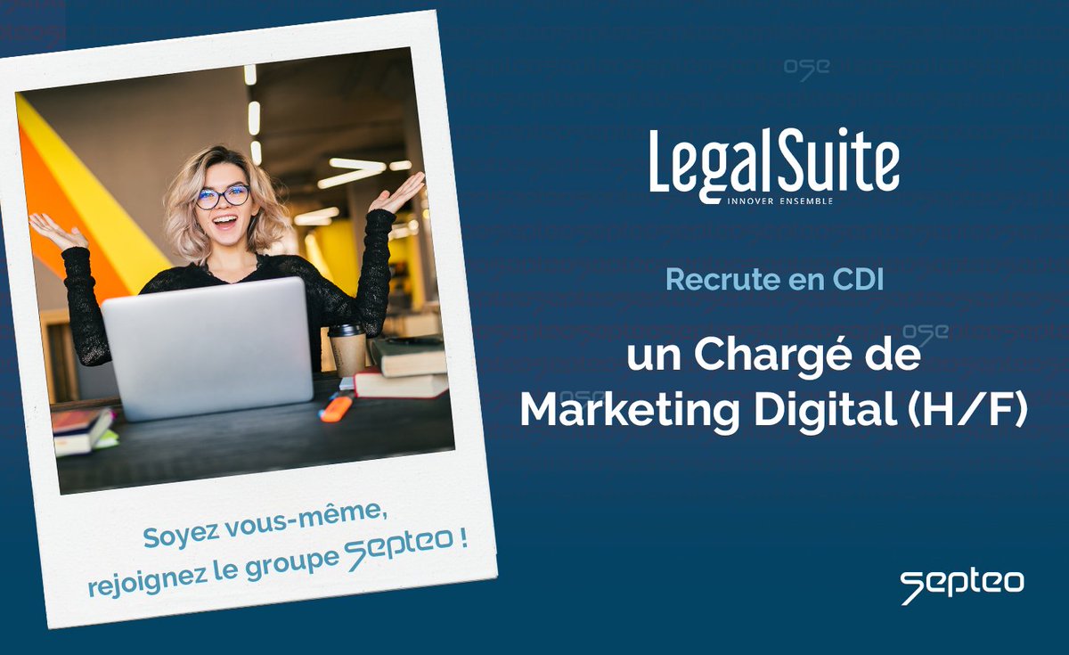 🚨Alerte #Jobs!
Nous recrutons un chargé de marketing digital (H/F) en #CDI basé sur Suresnes🤗

Le webmarketing, #marketing #digital / opérationnel n'ont plus de secret pour vous ?😎
Vous avez un intérêt pour les sujets liés au digital, c'est par ici bit.ly/3opZ1eP