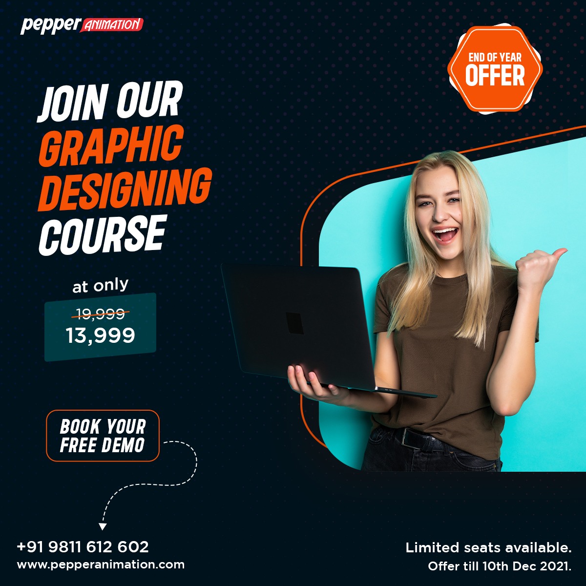 PepperAnimation's tweet photo. End of Year OFFER
Learn Graphic Designing in Rs. 13999/-

Enroll Now!
Call: 9811612602

#graphicdesign #graphics #learngraphicdesign #graphicdesigncourse https://t.co/BzKGfcs5En