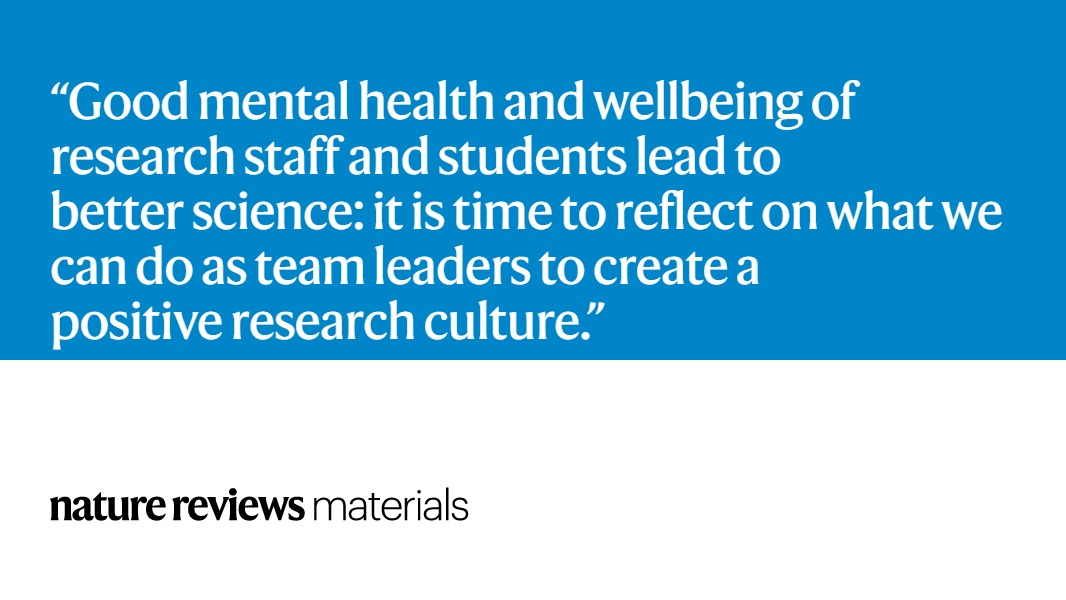 NatRevMaterials (@natrevmater) on Twitter photo Inclusivity in materials science collection (go.nature.com/30SfiQw): Five ways team leaders can improve research culture. By <a href="/ZJAyres/">Dr Zoë Ayres</a> rdcu.be/cBXIt Inclusivity in materials science collection (go.nature.com/30SfiQw): Five ways team leaders can improve research culture. By <a href="/ZJAyres/">Dr Zoë Ayres</a> rdcu.be/cBXIt