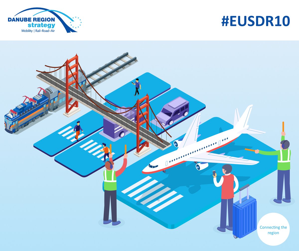 "𝗗𝗮𝗻𝘂𝗯𝗲 𝗥𝗲𝗴𝗶𝗼𝗻 𝗧𝗿𝗮𝗻𝘀𝗽𝗼𝗿𝘁 𝗗𝗮𝘆 - 𝟮𝟬𝟮𝟭" - the 6th stakeholders conference organised by #EUSDR Priority Area 1b - Rail - road - air mobility &amp; <a href="/UNECE/">UNECE</a> - online, on Dec 17, 2021, from 9.30 am to 4.00 pm (CET).
transport.danube-region.eu/events/6th-con…