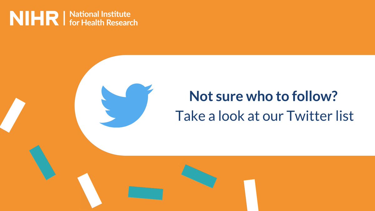 Are you wondering who to follow to find out more about patient and public involvement in research? Take a look at our list, crowdsourced from our followers! x.com/i/lists/132355…