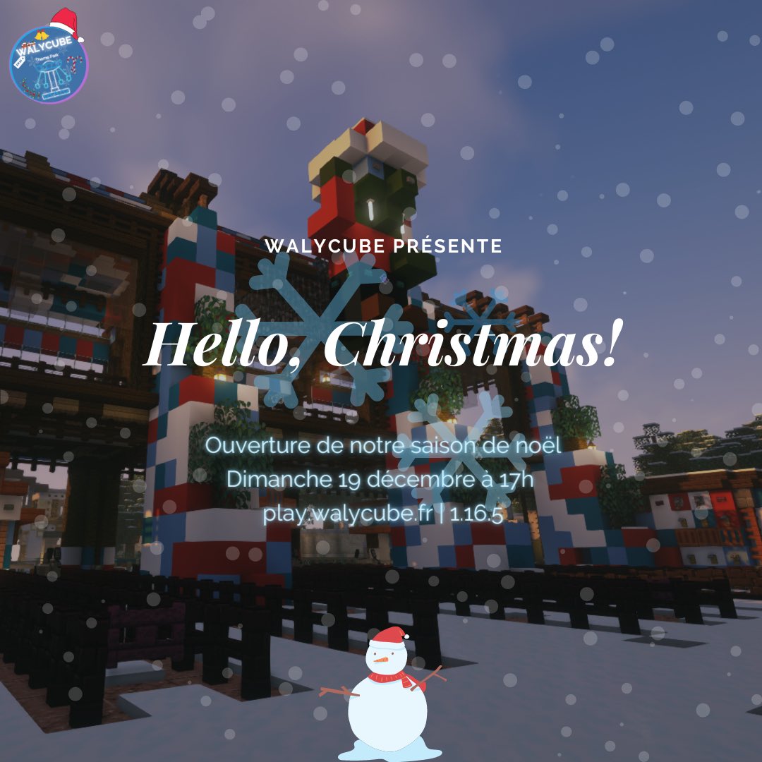 Walycube's tweet image. On ouvre le 19 décembre à 17h ! We’re opening the 19th december at 5pm french local time ! play.walycube.fr