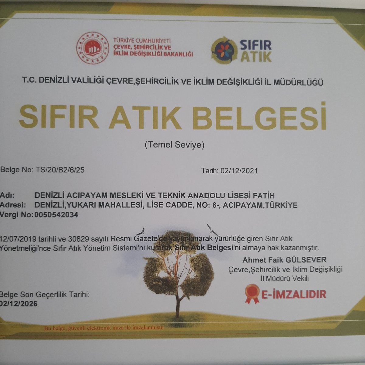 Okulumuz sıfır atık belgesi almıştır.
<a href="/20zgi/">Süleyman İzgi</a>