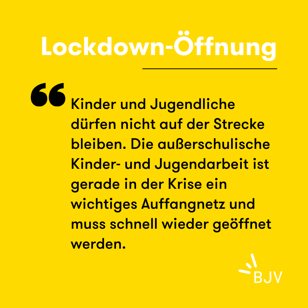 _BJV_'s tweet photo. Bei den Verhandlungen über die Öffnungsschritte nach dem #Lockdown müssen die Kinder und Jugendlichen oberste Priorität haben! 

Kinder- und Jugendarbeit bietet wichtige Unterstützung für junge Menschen und muss möglichst schnell wieder geöffnet werden! https://t.co/4zxiF4RIVn