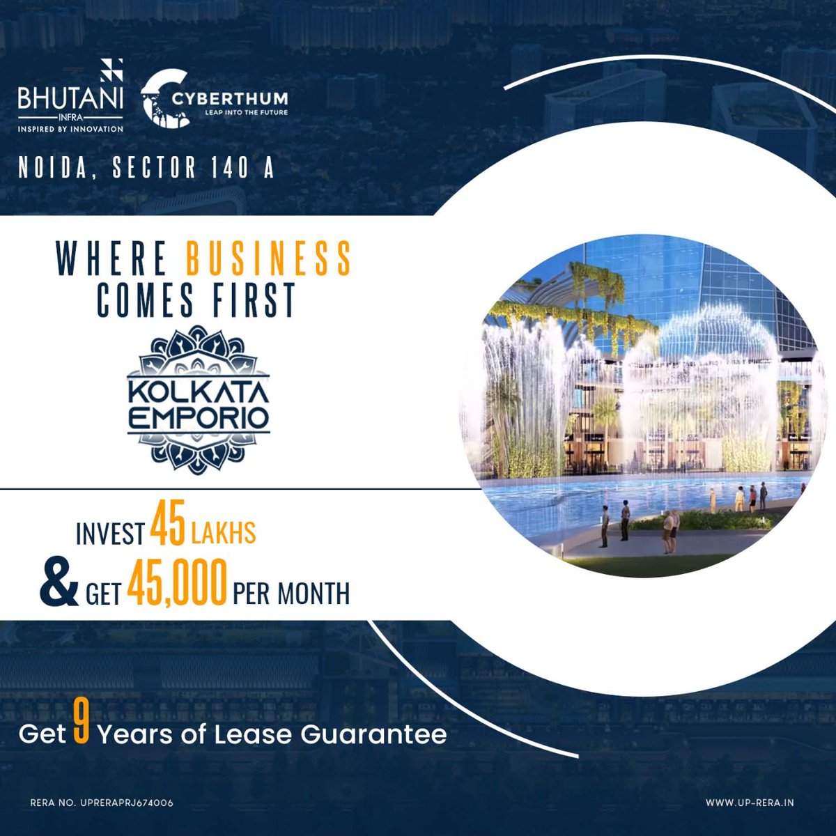 AlifRealty's tweet photo. Kolkata Emporio - "Where Business Come First"
Invest Rs. 45 Lakhs and earn Rs. 45,000 per month and get 9 years of Rental income.
Come on let's connect
#business #commercialbuilding #commercialconstruction #commercialdevelopment #commercialbroker #commercialbuildings https://t.co/YERJdQ63NT