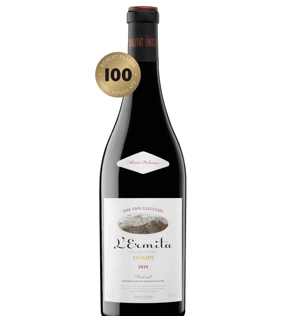 CalSendra's tweet photo. Ermita 2019

Ja tenim l’icònic vi del priorat 
L’Ermita d’Alvaro Palacios. 

Aquest any ha obtingut 100 punts, la màxima puntuació, a la llista de Robert Parker de la revista de Vins més influent a nivell mundial: The Wine Advocate.

Molt poques ampolles. https://t.co/n21UWM29ZN