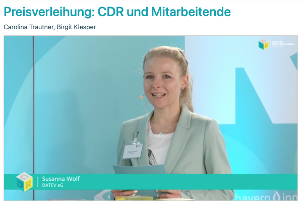 KammannRossi's tweet photo. Platz 1 geht an @DATEV 

#cdr 
#cdraward https://t.co/GXV0Cuyvtj